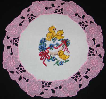Easter Doily with FSL Border image 1
