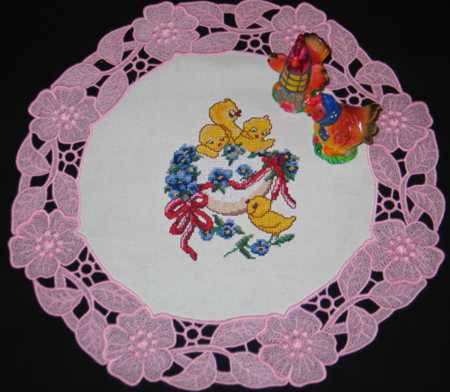 Easter Doily with FSL Border image 10