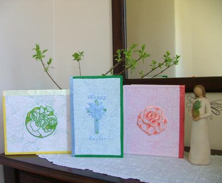 Quilted Greeting Cards with Machine EmbroideryPart II image 7