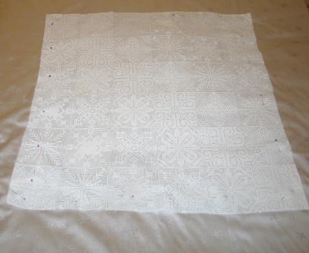 Crochet Lace Snowflakes Table Topper image 2