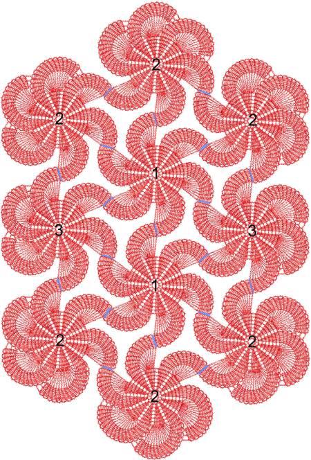 FSL Crochet Spiral Doily Set image 8