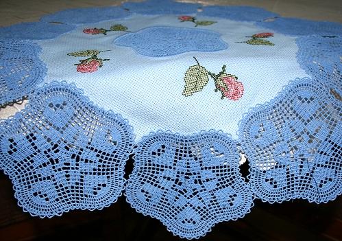 FSL Crochet Rose Doily Set image 17