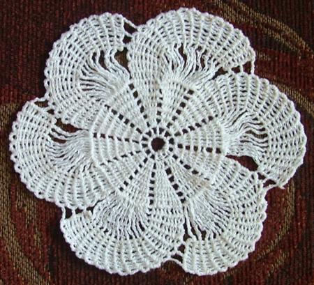 FSL Crochet Spiral Doily Set image 2