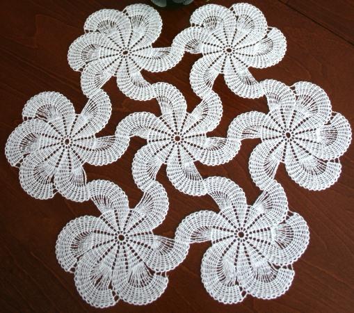 FSL Crochet Spiral Doily Set image 5