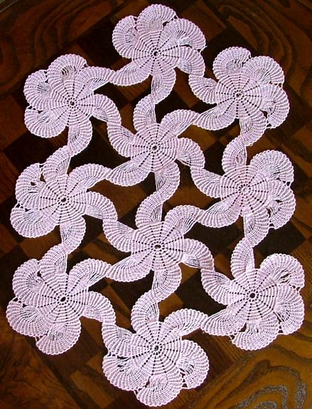 FSL Crochet Spiral Doily Set image 7