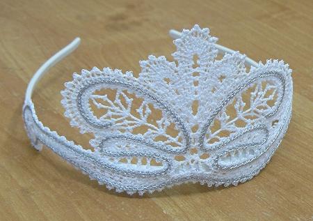 FSL Battenberg Lace Tiara for a Girl and her Doll image 2