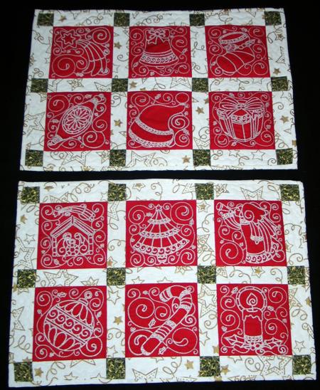 Quilted Christmas Placemats image 1