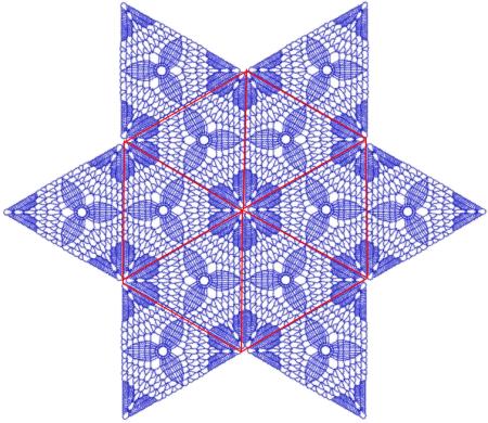 FSL Crochet Triangle Flower Motif image 4