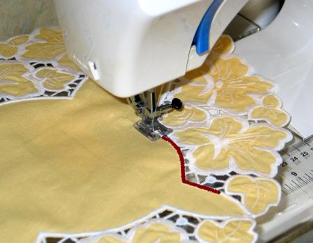 Hibiscus Cutwork Lace Border image 10