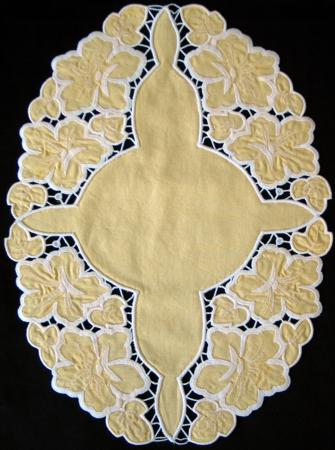 Hibiscus Cutwork Lace Border image 11