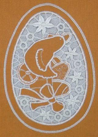 Easter Egg with Chicken Cutwork Lace image 4