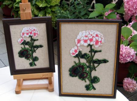 beautifully framed embroidery