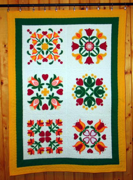 Applique Flower Blocks: Set for a Quilt image 16