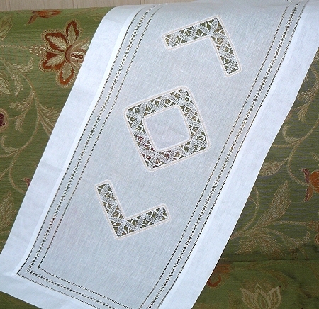 Freestanding Battenberg Ribbon Lace Set image 1