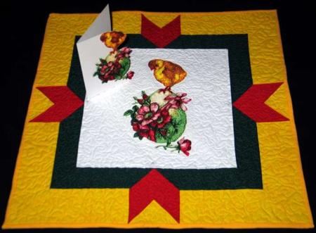 Easter Chicken Wall Quilt image 1
