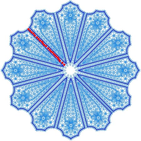 Freestanding Battenberg Lace Star Flower Doily image 3
