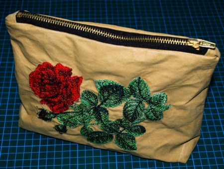 Makeup Case with Rose Embroidery image 32