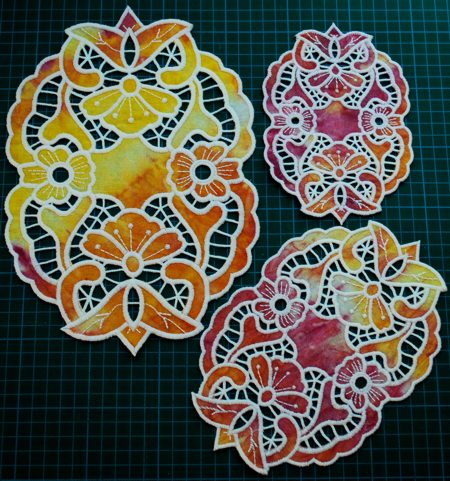Cutwork Lace Summer Doily image 1