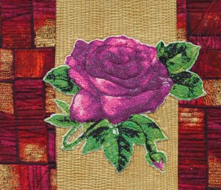 Two Roses Art Quilt image 6