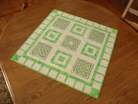 Quilted Celtic Table Topper image 29