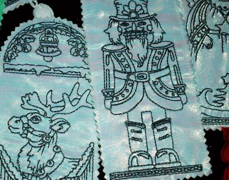 Embroidered Christmas Bookmarks image 2