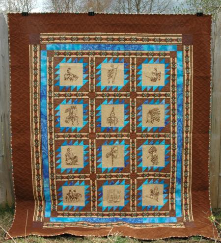 Native American Bed Quilt image 30