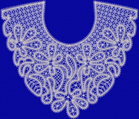 FSL Battenberg Lace Flower Collar image 2