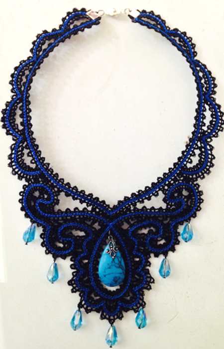 FSL Battenberg Victorian Necklace image 1