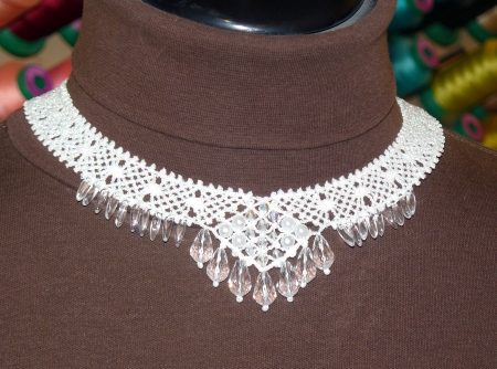 Elegant Bobbin Lace Necklace image 6