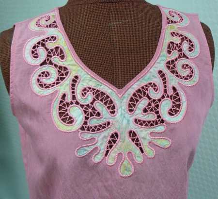 Caribbean Vacation Cutwork with Applique Motif image 1