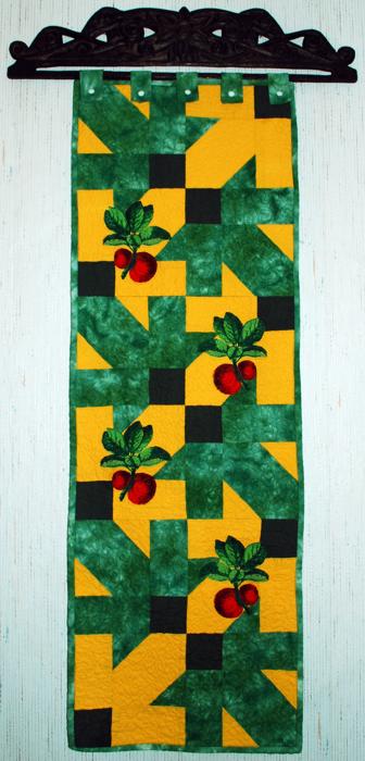 Apple Wall Quilt or Table Runner image 1