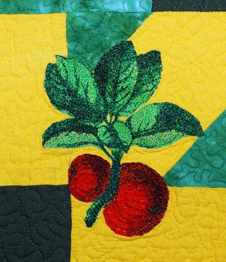 Apple Wall Quilt or Table Runner image 3
