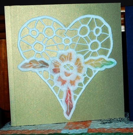 Cutwork Lace Rose Heart image 11