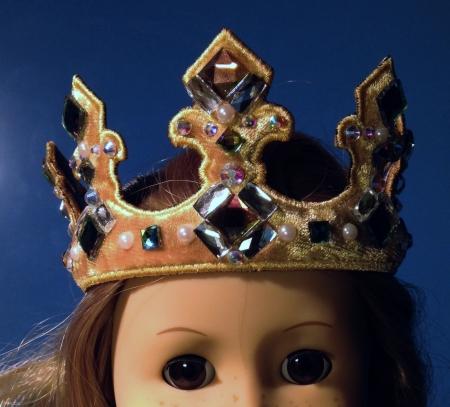Crown-in-the-Hoop for American Girl Doll image 1
