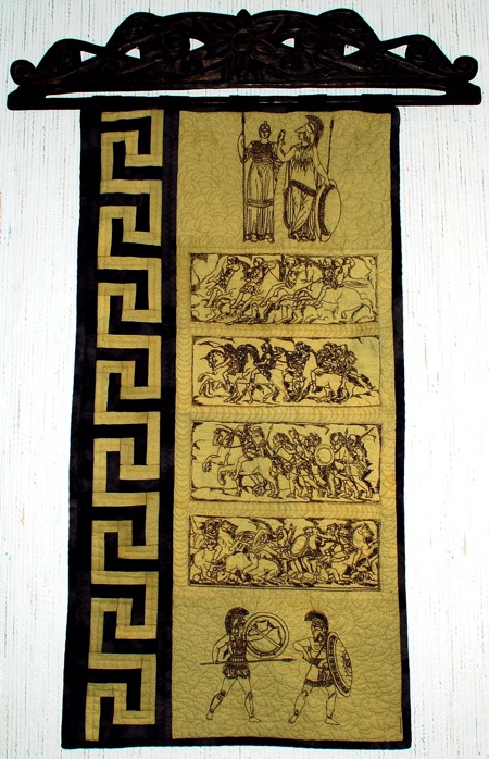 Ancient Greece Quilted Wall Hanging image 1