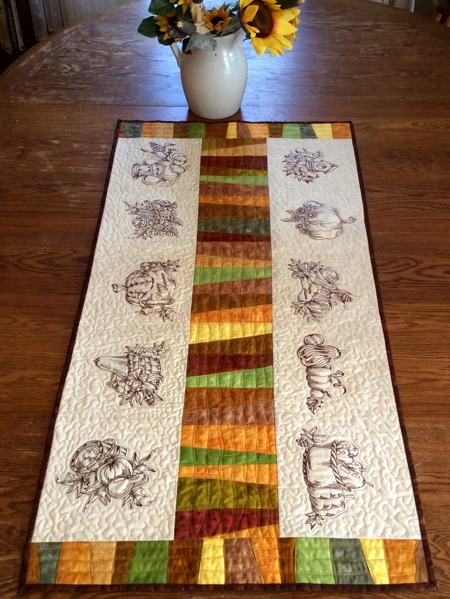 Autumn-Themed Quilted Tablerunner image 1