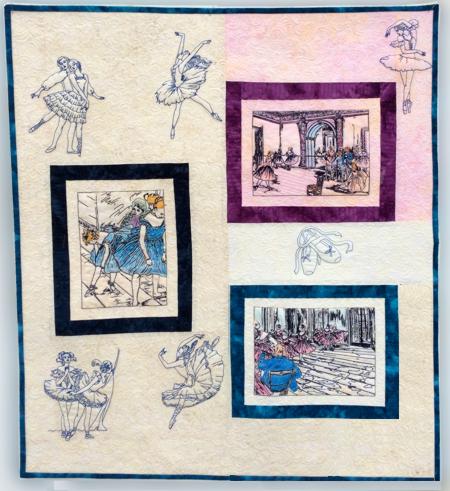 Ballet, Ballet Coloring Wall Quilt image 1