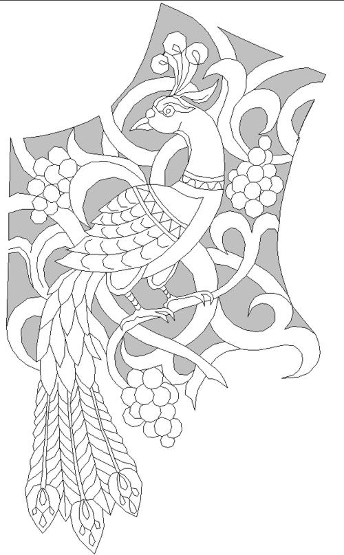 Peacock Cutwork Lace Insert image 3