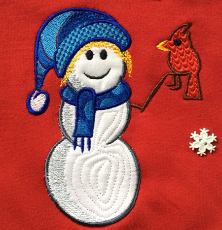 Snowman Applique Set image 13