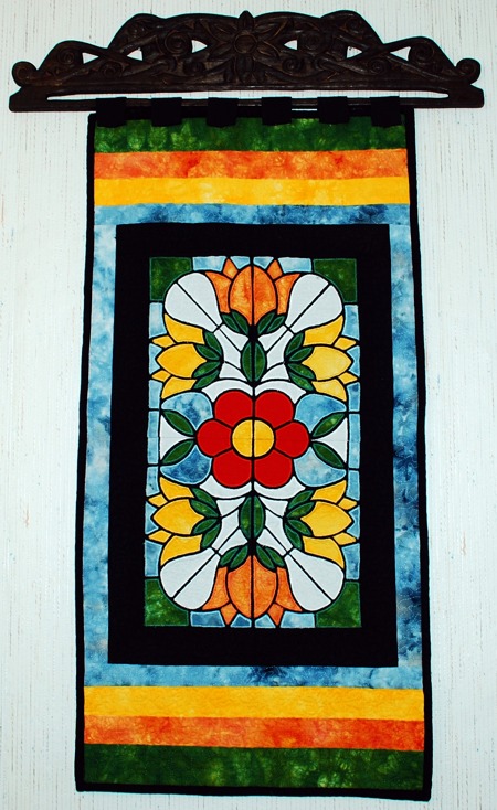 Stained Glass Applique Flower Panel image 27