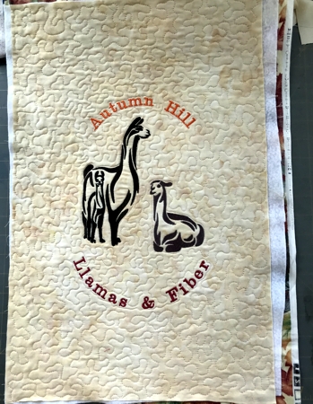 Quilted Llama Farm Pennant image 2