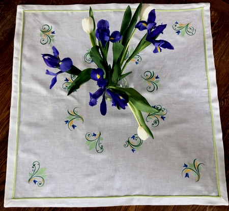 Spring Themed Linen Table Runner image 9