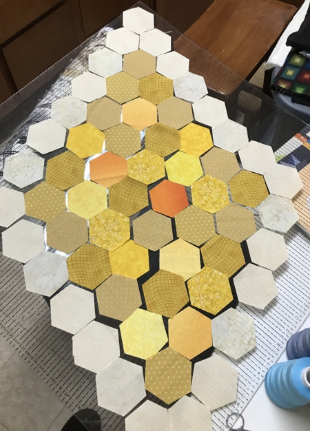 Layout of the hexagon shapes.