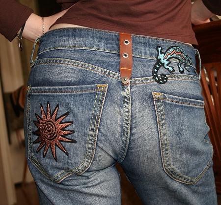 Embroidered Jeans image 1