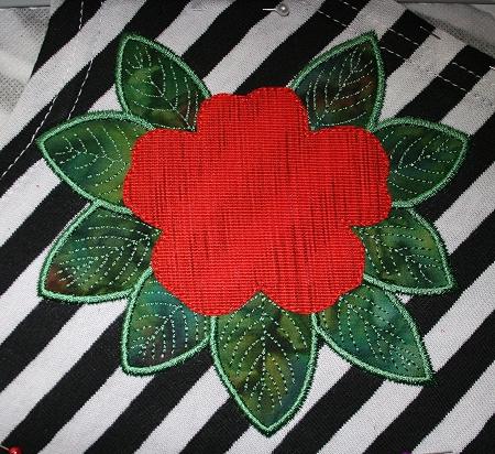 T-Shirt with Poppy Flower Appliqué image 6