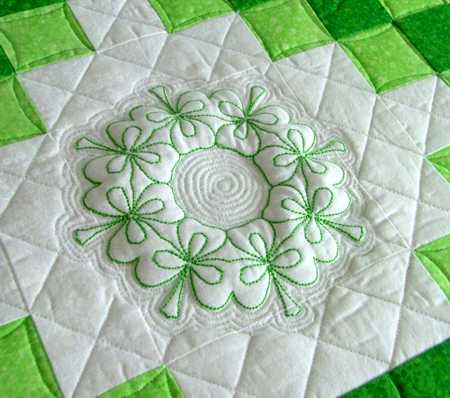 Double Irish Chain Shamrock Quilt image 4