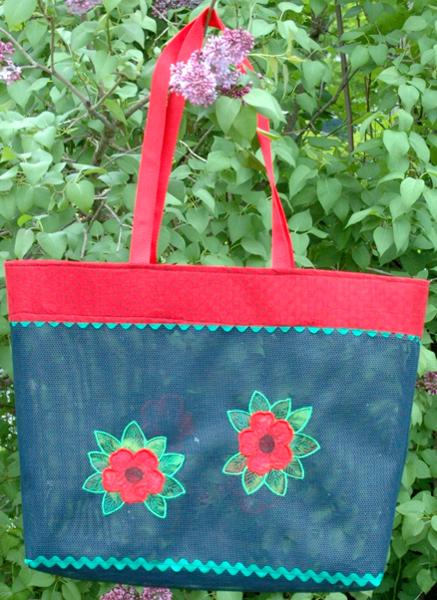 Plastic Mesh Tote Bags with Embroidery Part I image 2