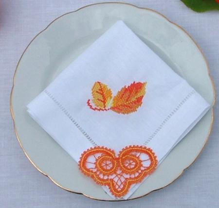 Table Runner, Placemats and Napkins with Fall-Themed Embroidery image 7