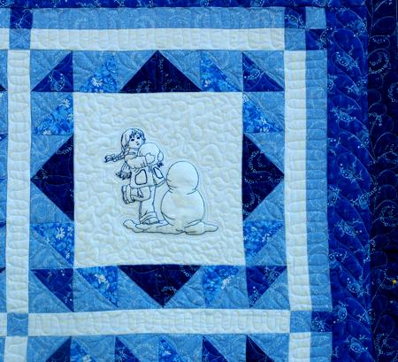 Making a Snowman Quilt for Kids image 13