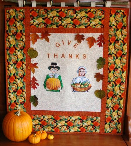 "Give Thanks!" Wall Quilt image 1